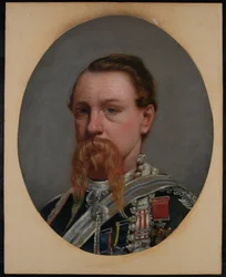 Maggiore Frederick Robertson Aikman, VC, 4° Fanteria Nativa del Bengala, c.1860